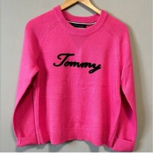 Tommy Hilfiger Bright Pink Crewneck Sweater